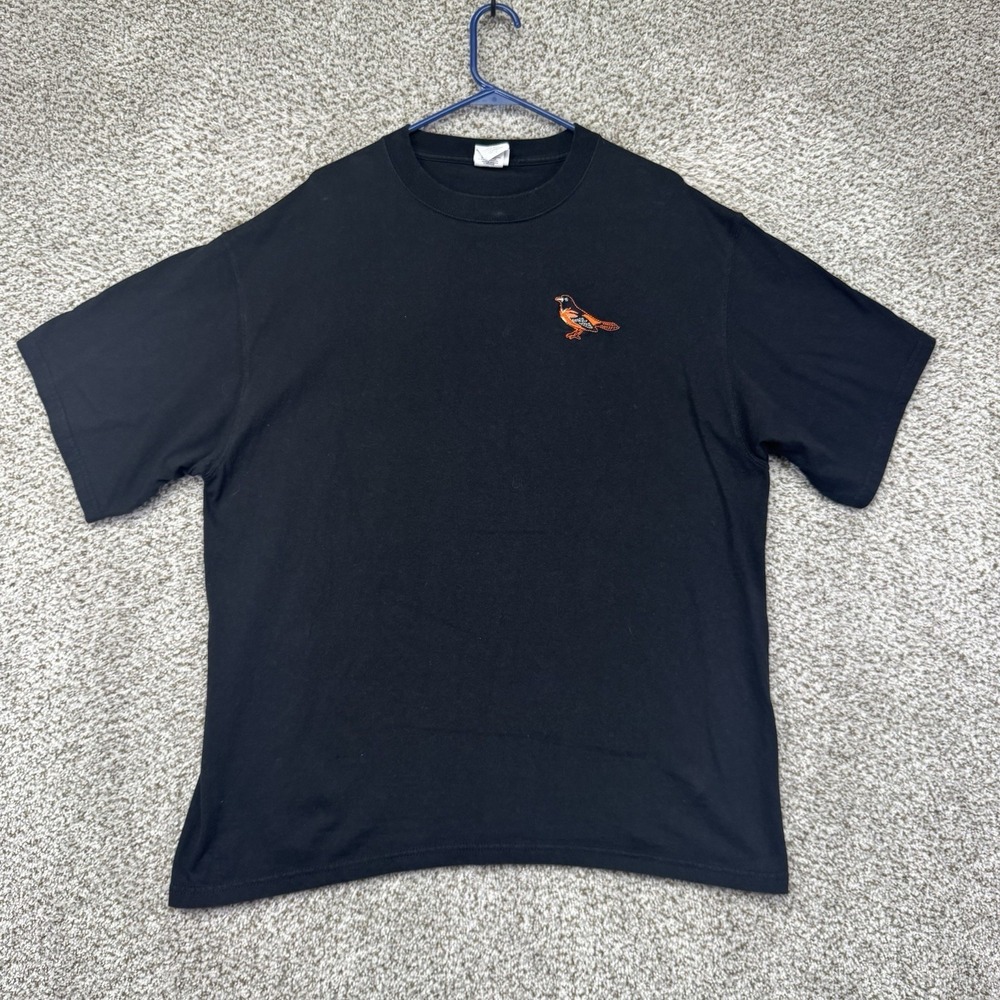 Vintage Baltimore Orioles Shirt Men's Size XL Black CSA Tag Embroidered Logo